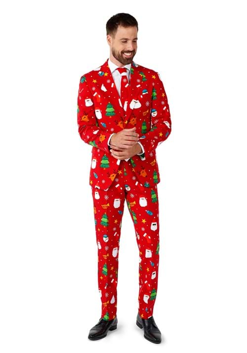 Mens Opposuits Festivity Christmas Red Suit