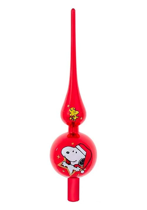 12" SNOOPY GLASS TREETOP