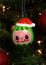 Cocomelon Watermelon with Santa Hat Ornament