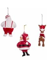 Rudolph The Red Nose Reindeer Blow Mold Ornaments Alt 1