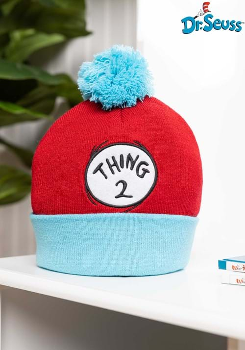 Thing 2 Dr Suess Pom Beanie