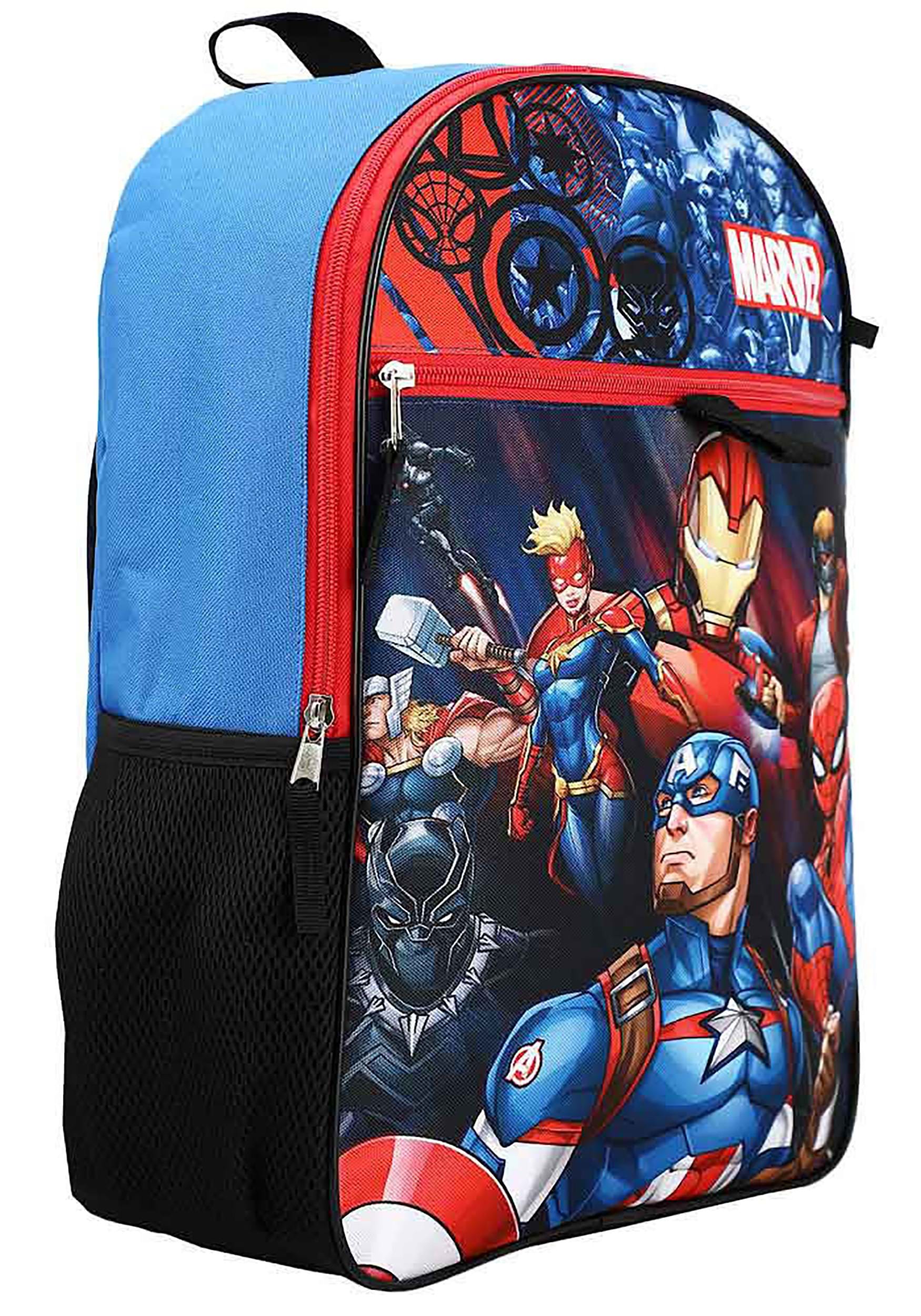 Marvel Heroes 6 Piece Backpack Set