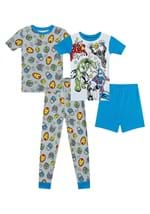 Boys Team Marvel 4 Piece Sleep Set