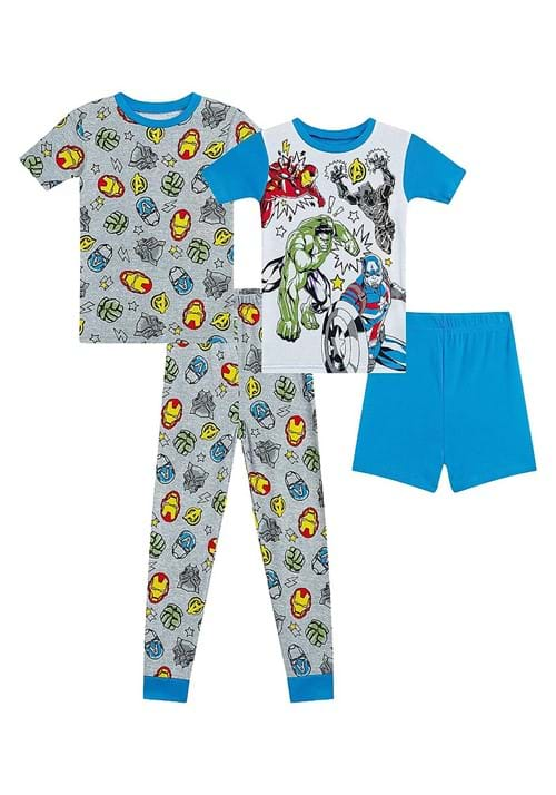 Boys Team Marvel 4 Piece Sleep Set