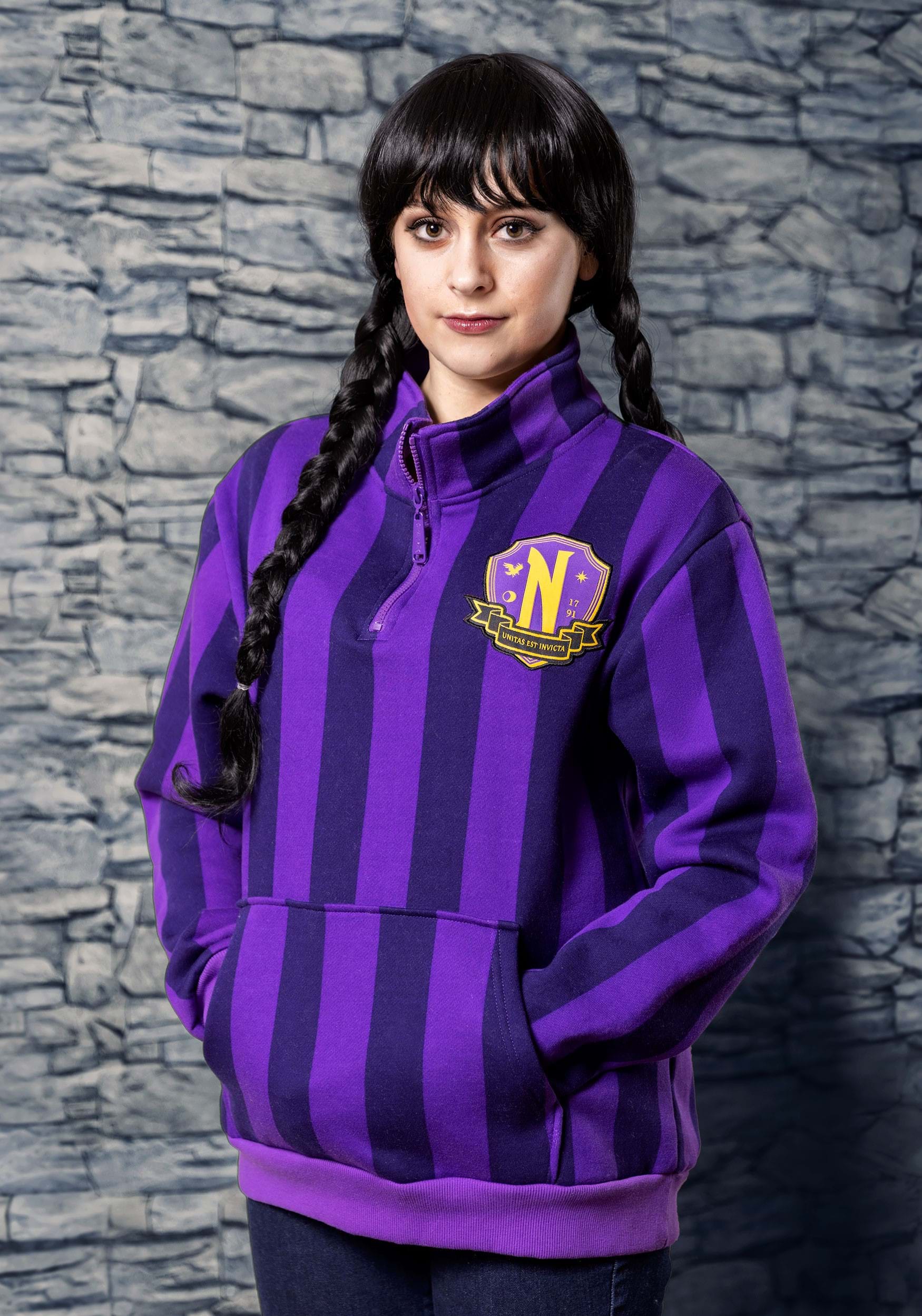Cakeworthy Nevermore Academy 1/4 Zip Pullover For Adults