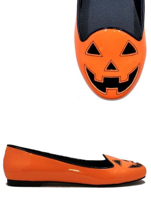 Womens Jack O Lantern Ballet Flat