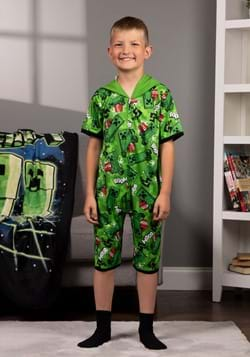 Kids Minecraft Creeper Romper