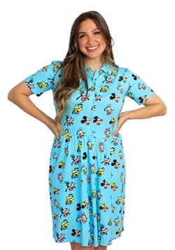 Cakeworthy Ladies Mickey And Friends Button Up Dress
