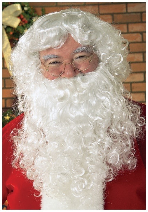 White Santa Wig and Beard