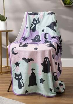 Pastel Halloween Throw Blanket