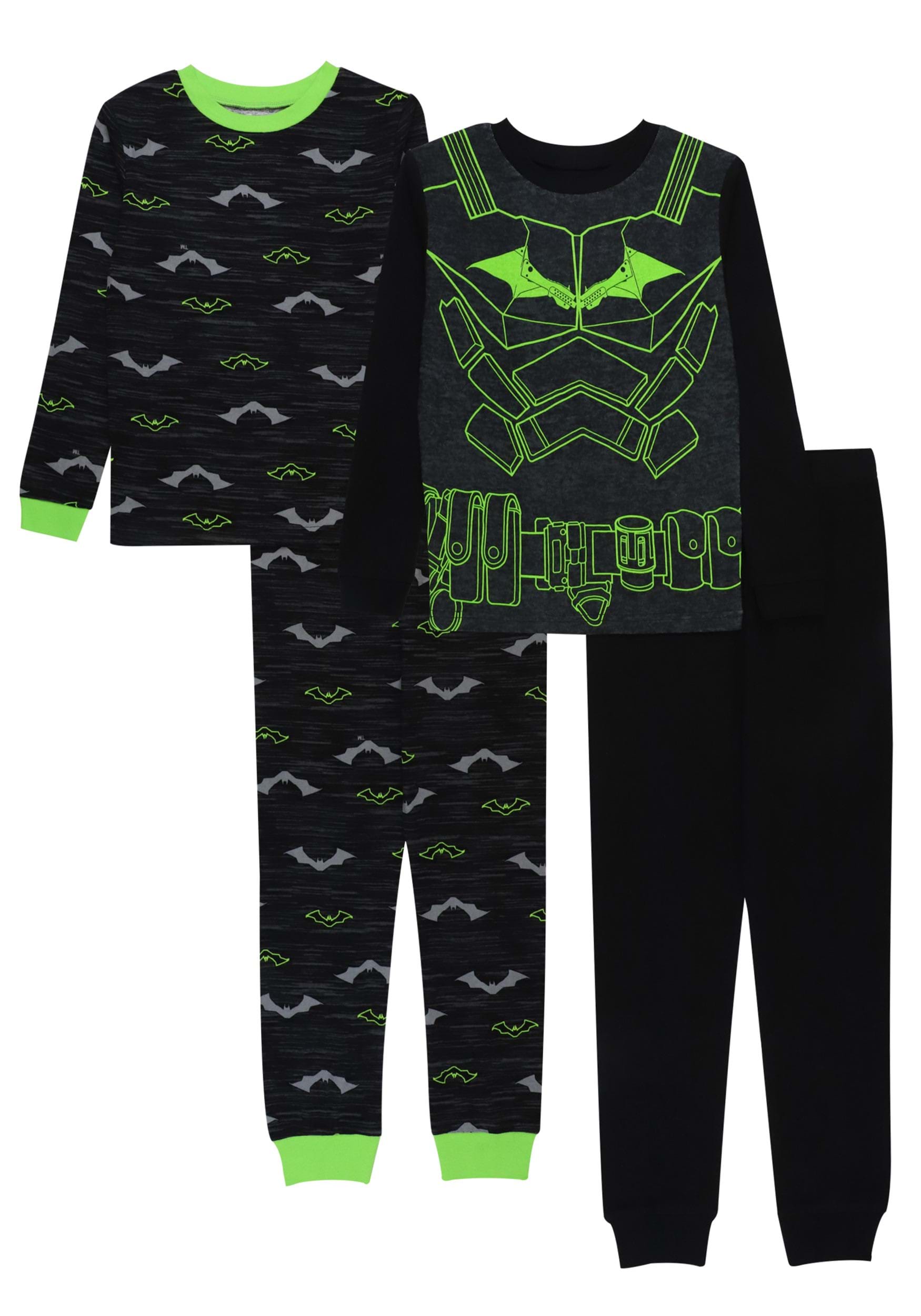 4 Piece Boy's Batman Sleep Set , DC Pajamas