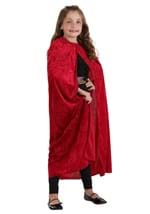 Red Velvet Hooded Kids Cape Alt 1