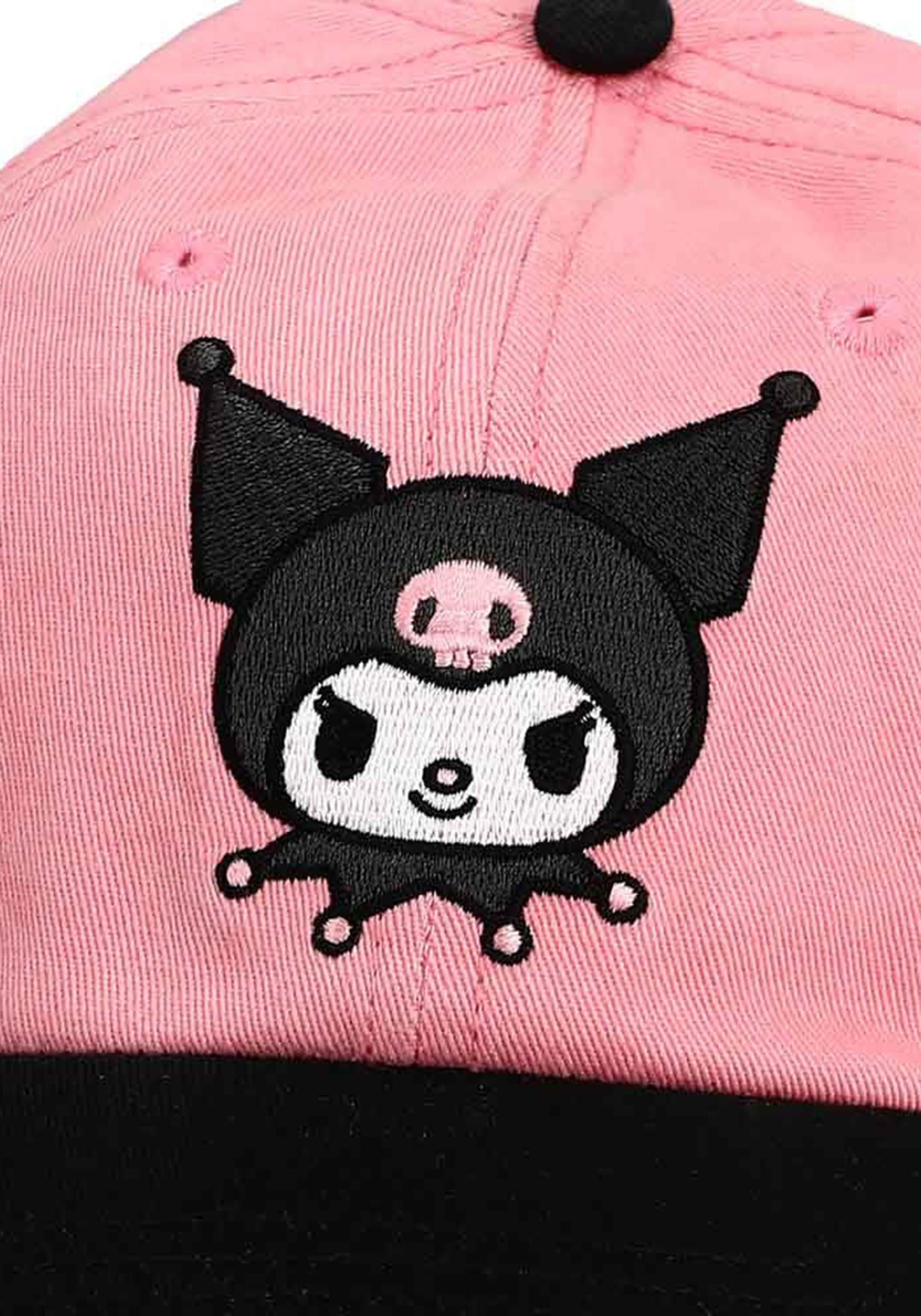 Embroidered Kuromi Contrast Bill Hat