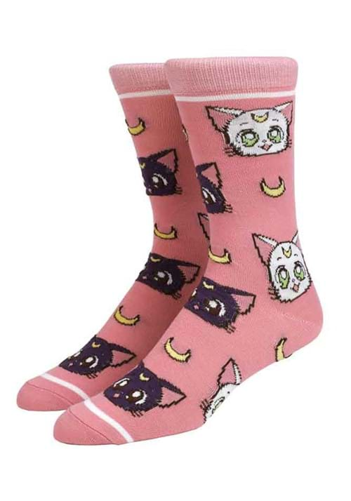 Sailor Moon Luna and Artemis Crew Socks