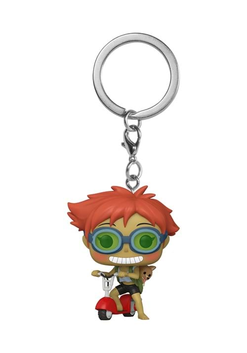 POP Keychain Cowboy Bebop Edward On Scooter with Ein