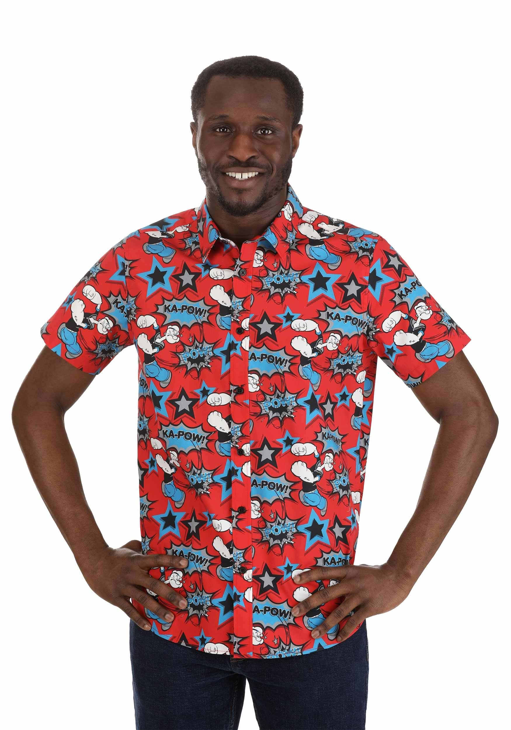 Popeye AOP Button Up Shirt