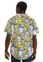 UNISEX STAR WARS DROID AOP BUTTON UP SHIRT Alt 4