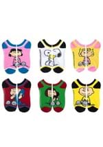 PEANUTS CHARACTERS 6PK JRS ANKLE SOCKS