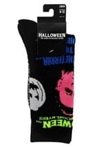 HALLOWEEN MICHAEL MYERS BLACK LIGHT CREW SOCK Alt 4