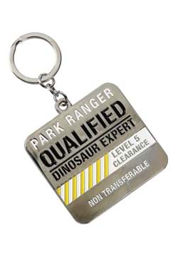 Jurassic Park Qualified Dinosaur Expert Ranger Keychain