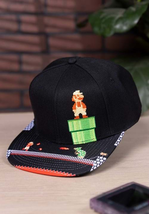 SUPER MARIO 8-BIT BILL FLAT BILL SNAPBACK