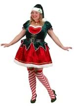 Womens Plus Size Deluxe Festive Elf Costume