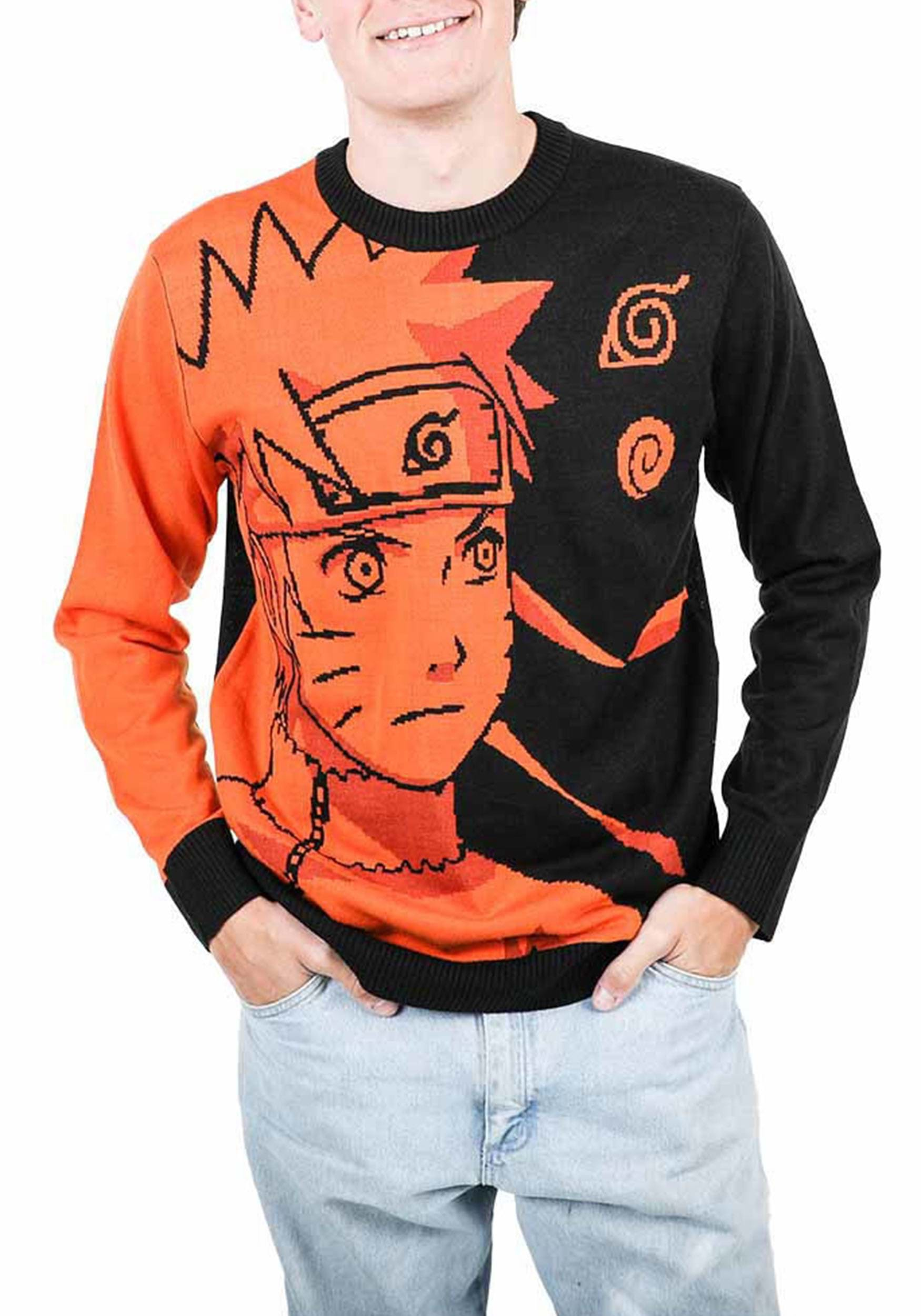 Adult Naruto Uzumaki Jacquard Knit Pre-Pack Sweater