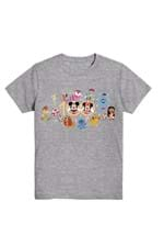 KIDS DISNEY 100TH ANNIVERSARY CHIBI FRIENDS T-SHIR Alt 1