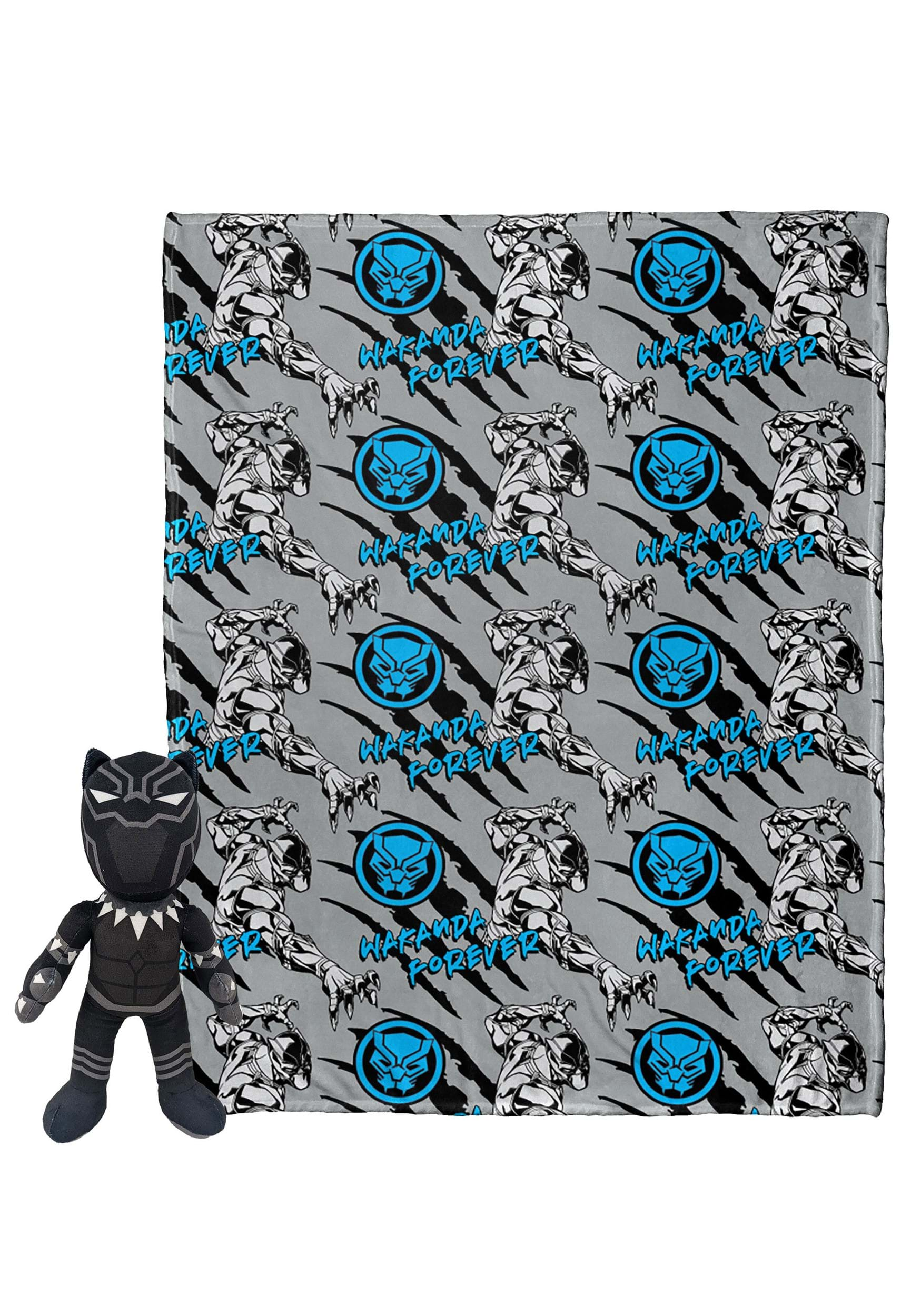 Black Panther Claws Hugger Plush & Throw Set