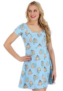 Womens Cakeworthy Sesame Street Cookie Monster Skater Dress
