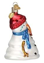 Snowman Melting with Hot Cheetos Ornament Alt 2