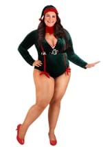 Plus Size Sexy Santa Elf Women's Costume Alt 1