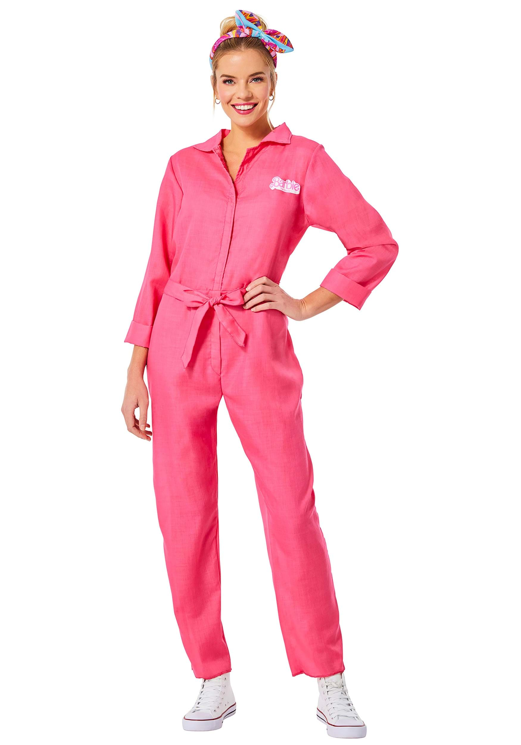 Barbie Movie Pink Jumpsuit Costume For Women , Barbie Costumes