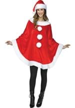 Adult Santa Plush Poncho