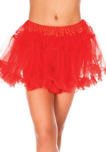 Red Mesh Women's Petticoat