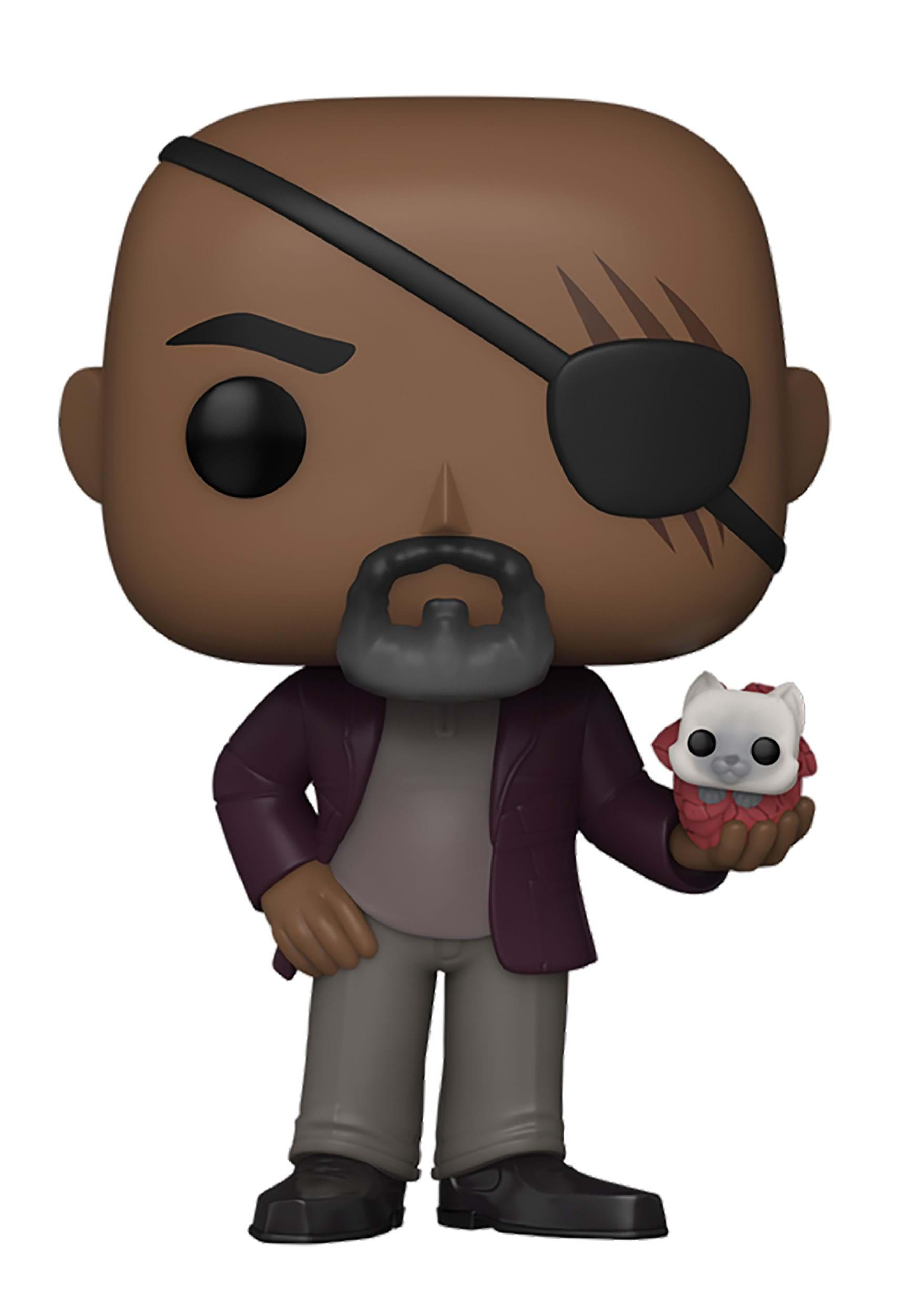 POP! Vinyl: The Marvels - Nick Fury With Flerkitten , Marvel Funko