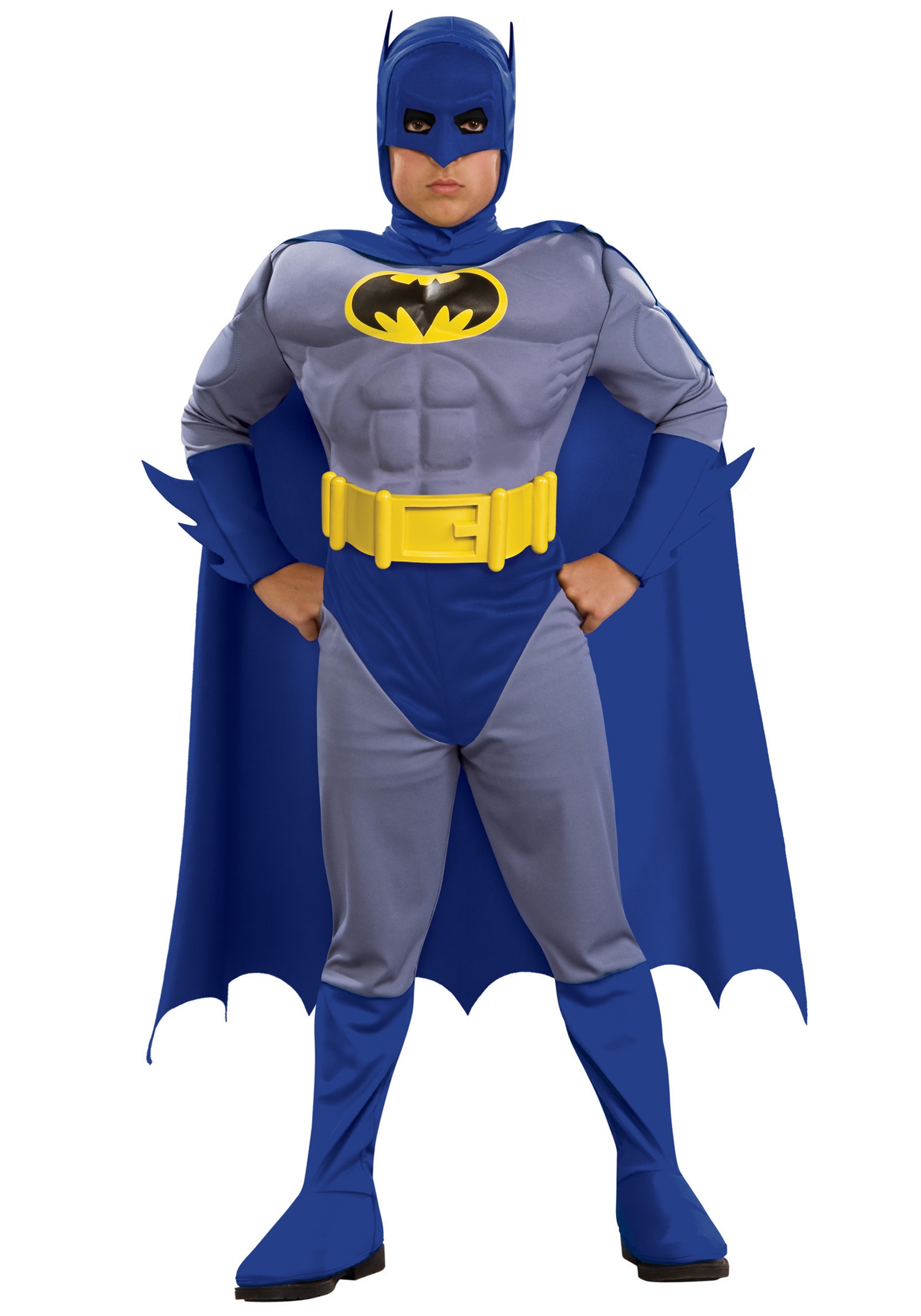 Kids Supreme Muscle Chest Batman Costume
