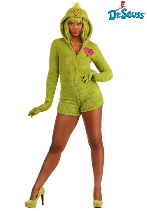 Dr. Seuss Grinch Costume Women's Romper