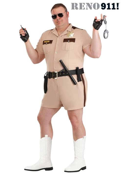 Plus Size Deluxe Reno 911 Lt Dangle Costume