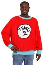 Adult Thing 1 & 2 Dr. Seuss Christmas Sweater Alt 1