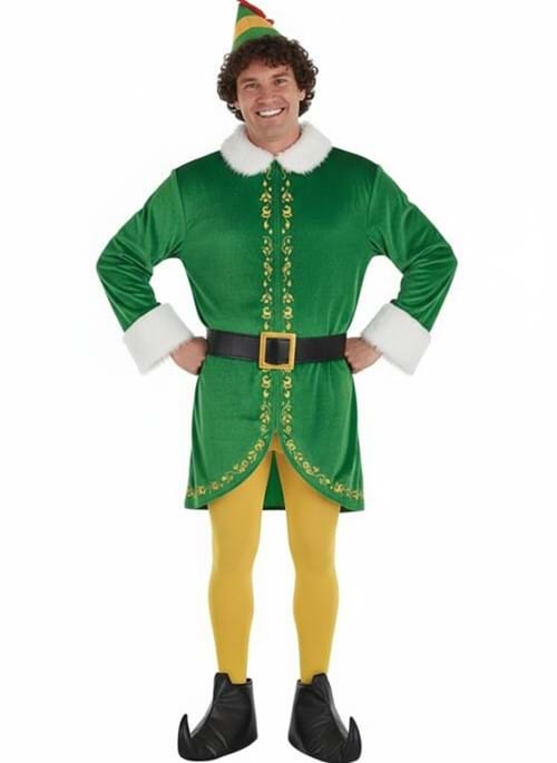 Seasonal Buddy the Elf Costume for Adults