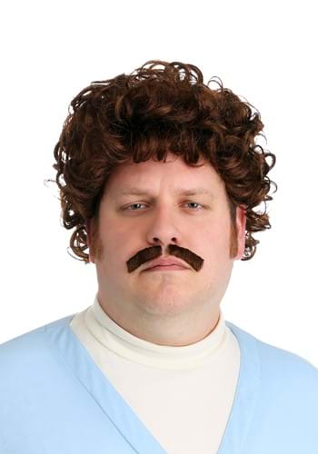 Adult Lovable Luchador Wig and Mustache Kit