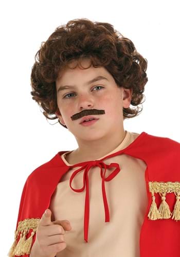 Kids Lovable Luchador Wig and Mustache Kit