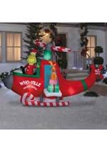 Animated Grinch in Helicopter Christmas Inflatable Alt 2